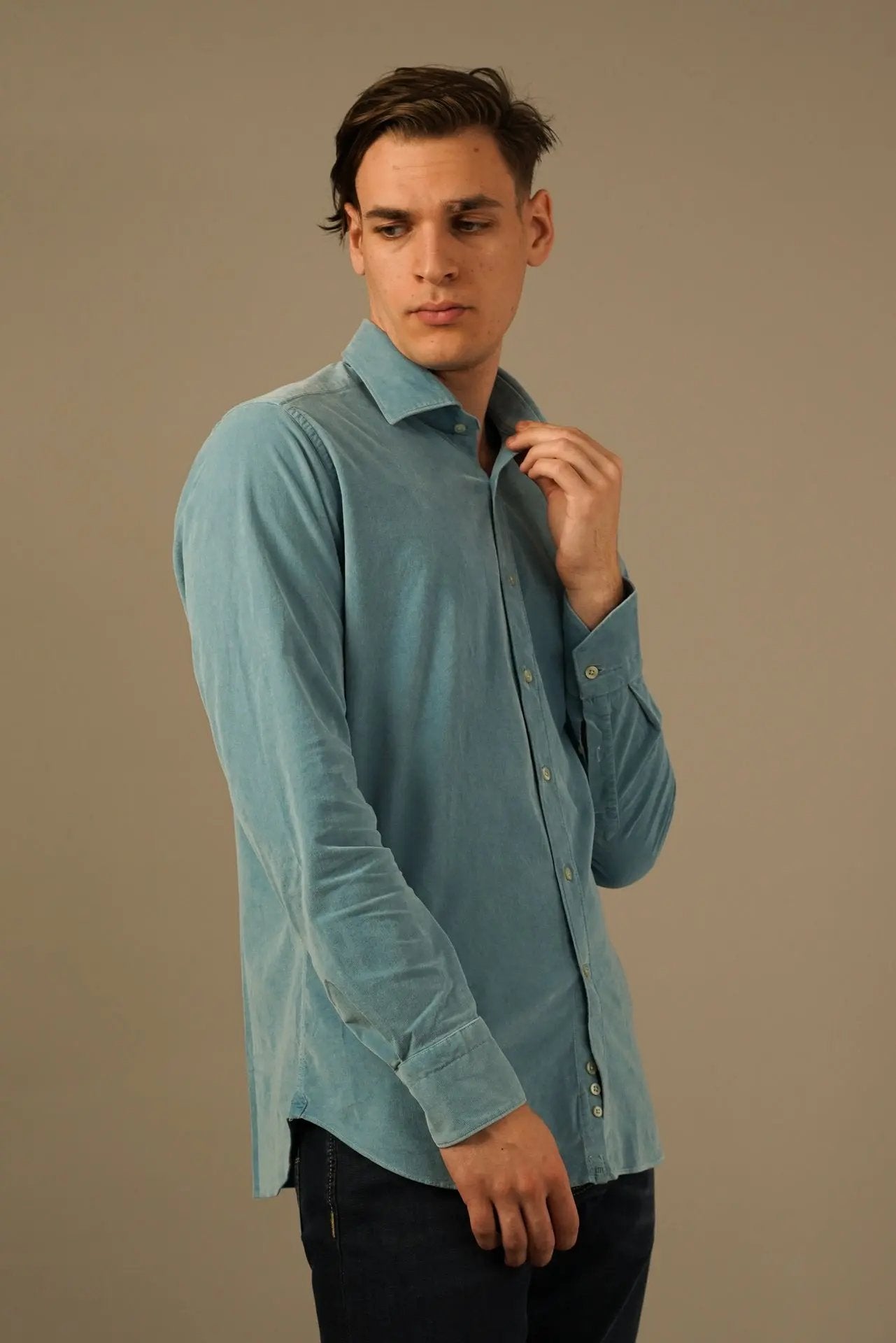 Tintoria Mattei Skjorte i Babyfløjl Tintoria Mattei 954