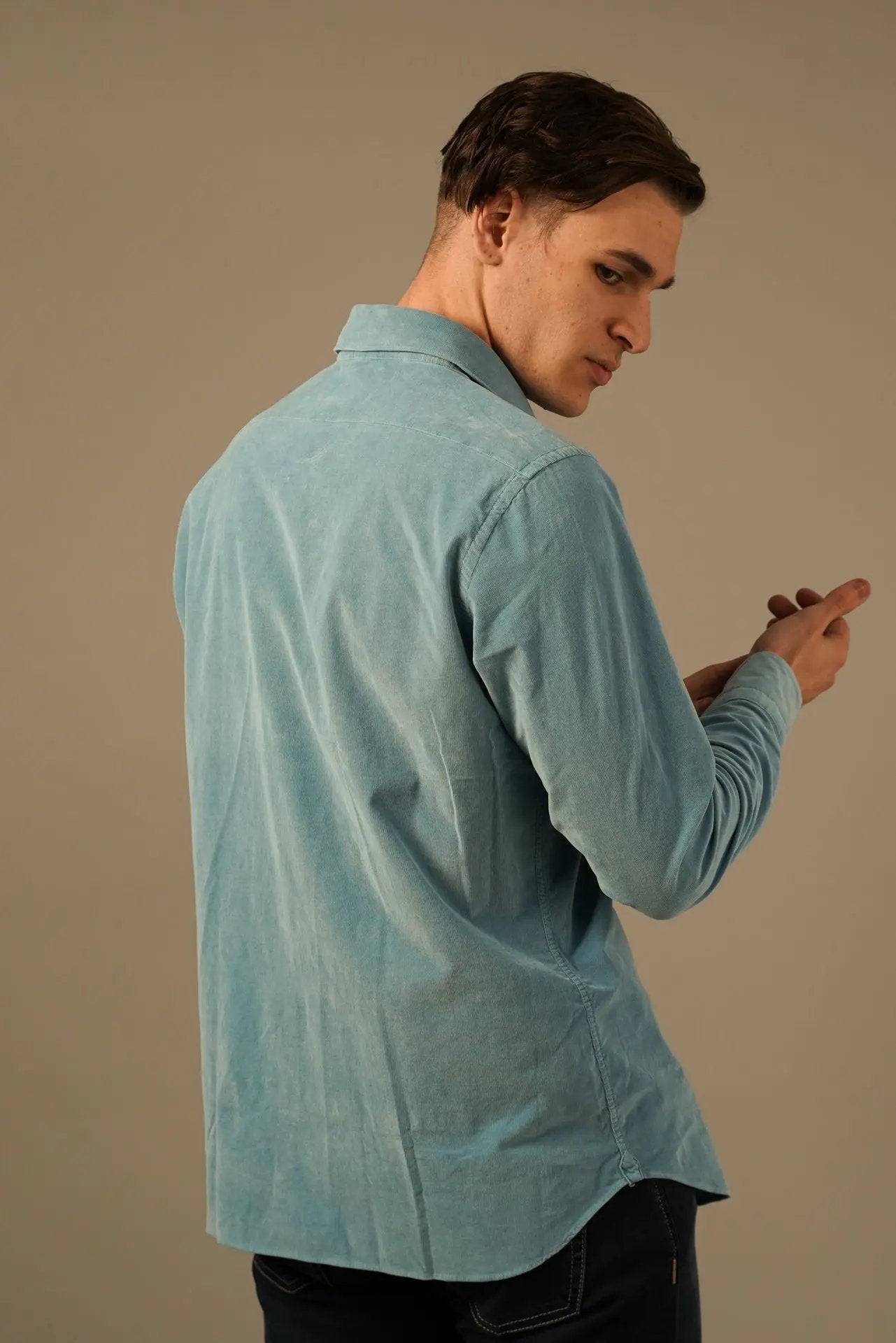 Tintoria Mattei Skjorte i Babyfløjl Tintoria Mattei 954