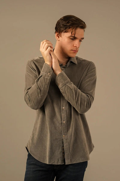 Tintoria Mattei Skjorte i Babyfløjl Tintoria Mattei 954