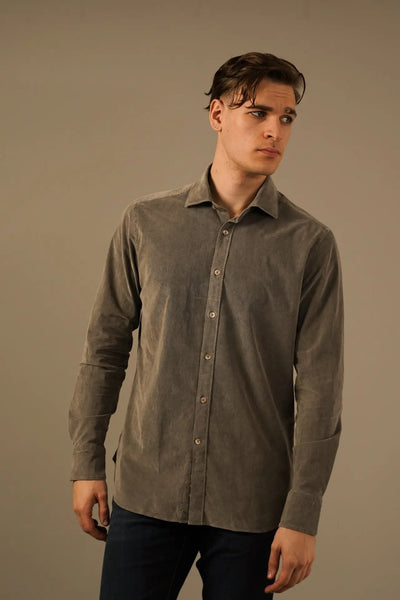 Tintoria Mattei Skjorte i Babyfløjl Tintoria Mattei 954