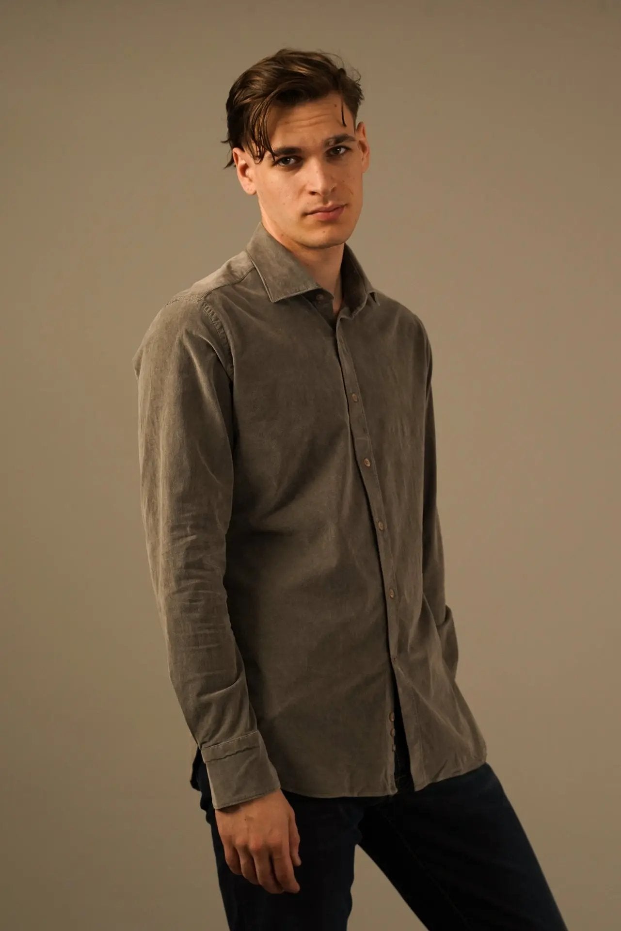 Tintoria Mattei Skjorte i Babyfløjl Tintoria Mattei 954