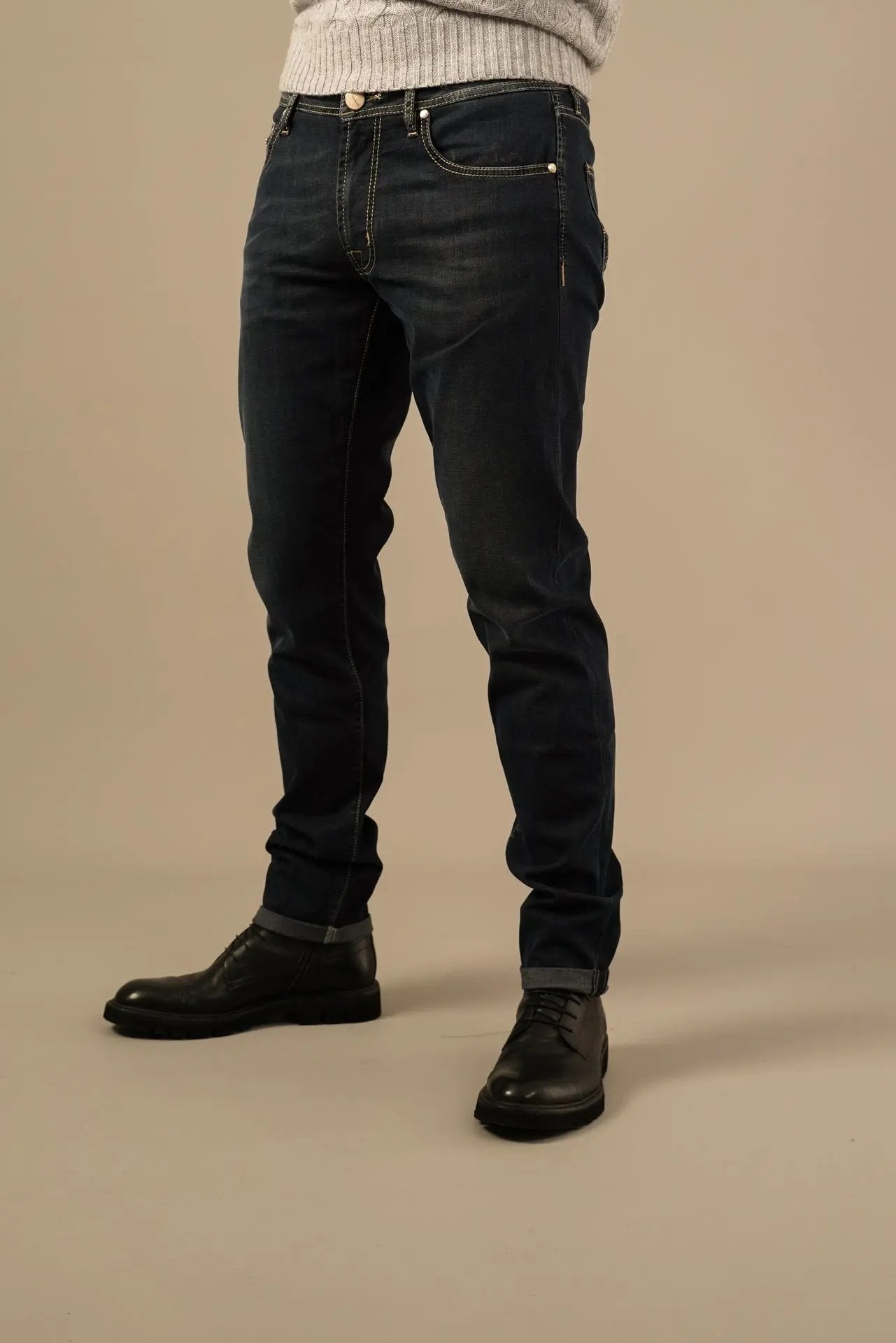 Tramarossa Michelangelo Jeans med Eksklusiv Velourfornemmelse Tramarossa