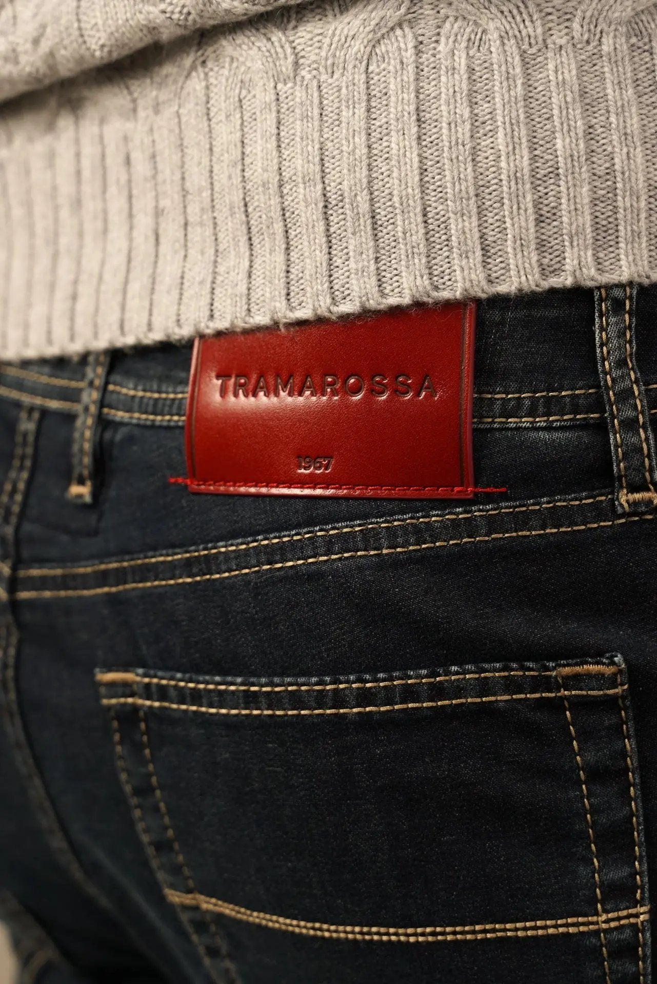 Tramarossa Michelangelo Jeans med Eksklusiv Velourfornemmelse Tramarossa
