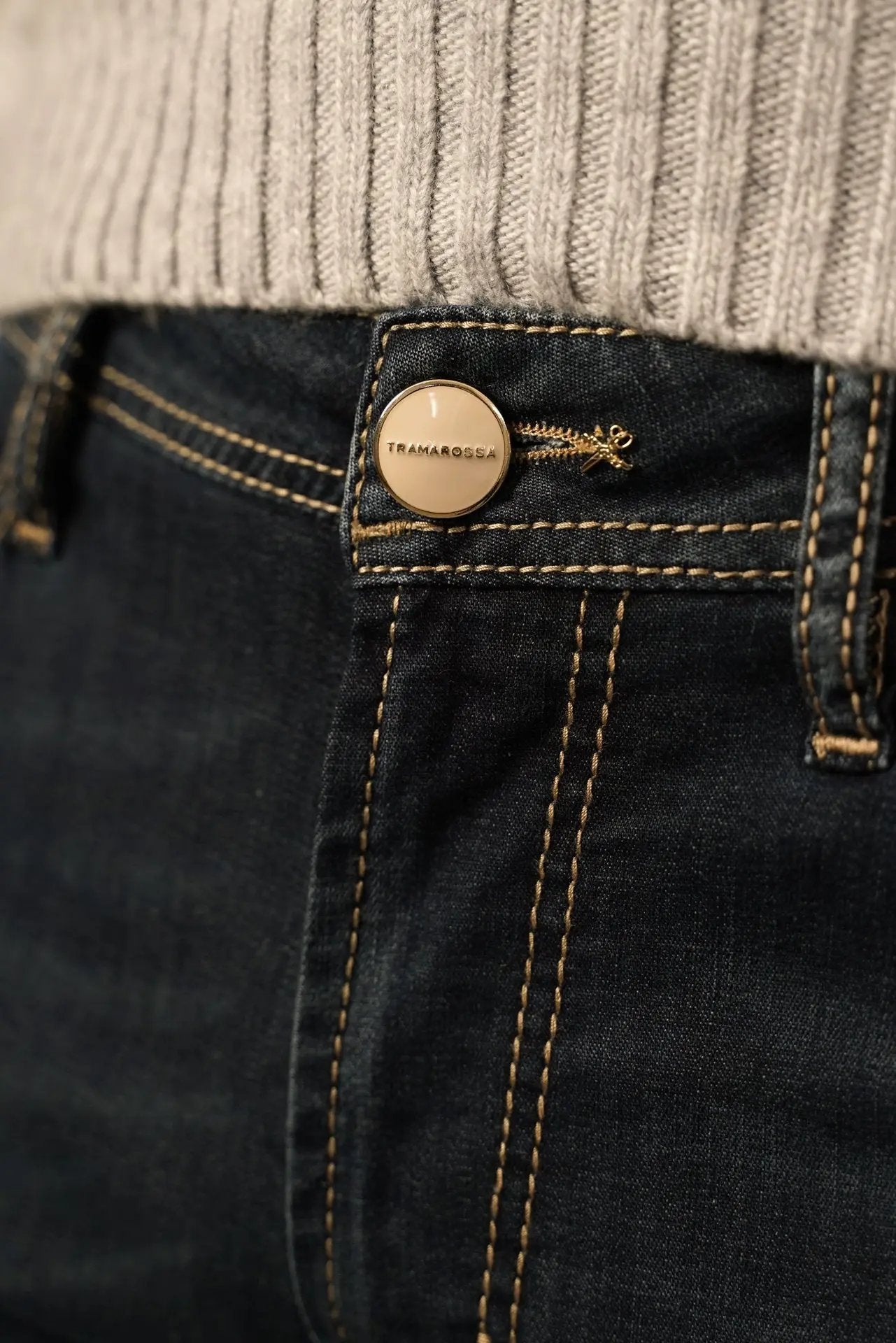 Tramarossa Michelangelo Jeans med Eksklusiv Velourfornemmelse Tramarossa