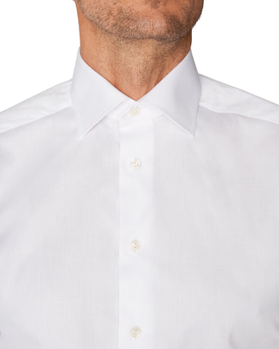 Eton skjorte i hvid farve - slimfit