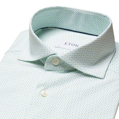 Eton skjorte mint grøn contemporary - 4 way stretch